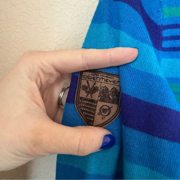 Obermeyer Striped Merino Wool Blend Sweater – Size Small - Picture 6 of 6